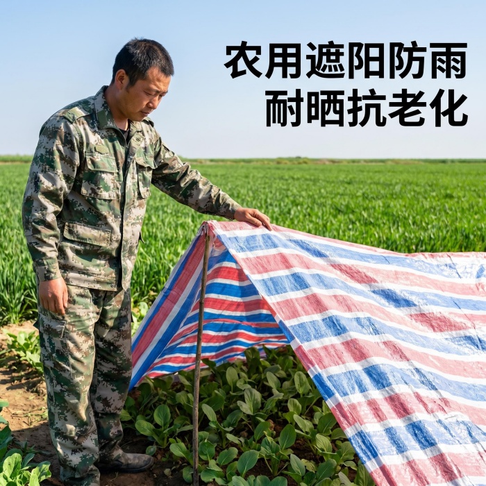 70克3米米双覆膜彩条布